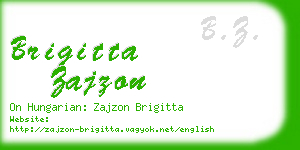 brigitta zajzon business card